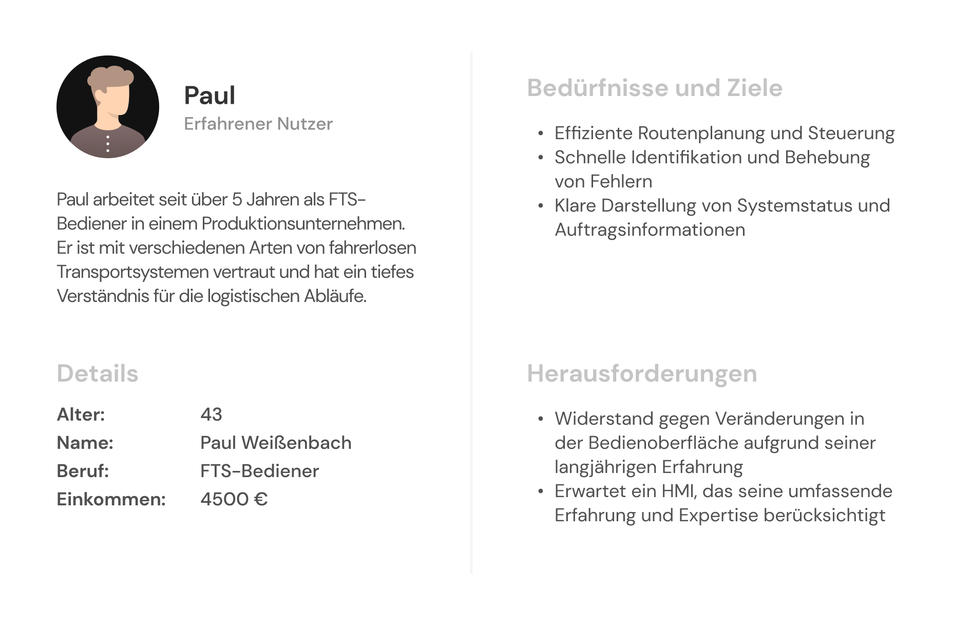 Target User - Paul